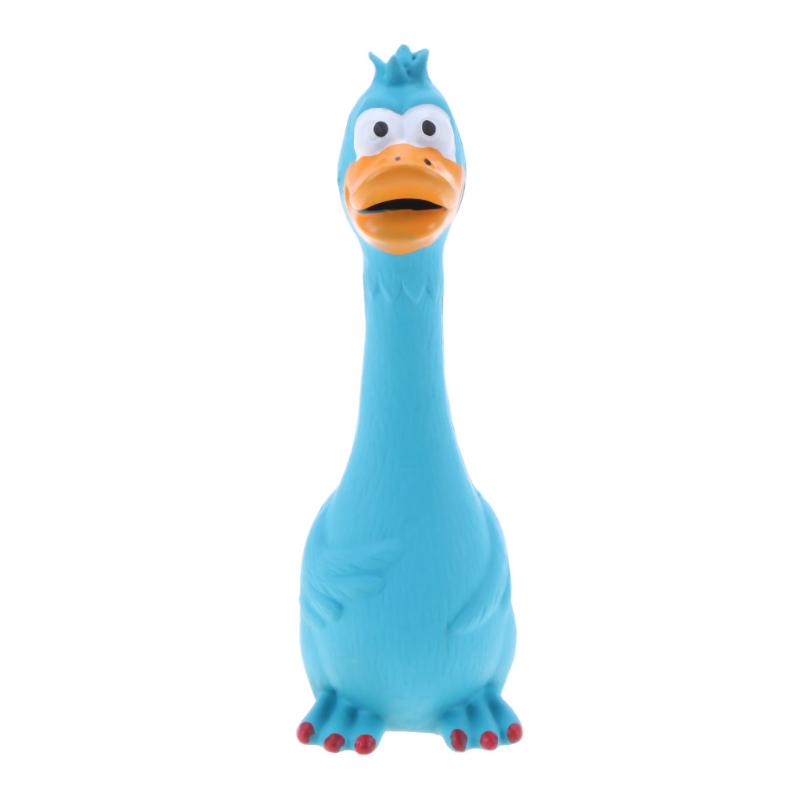 KFX-2239805 Bite-Resistant Dog Toy with Squeaking Chicken Sound - Natural Latex, Soft and Engaging Design
