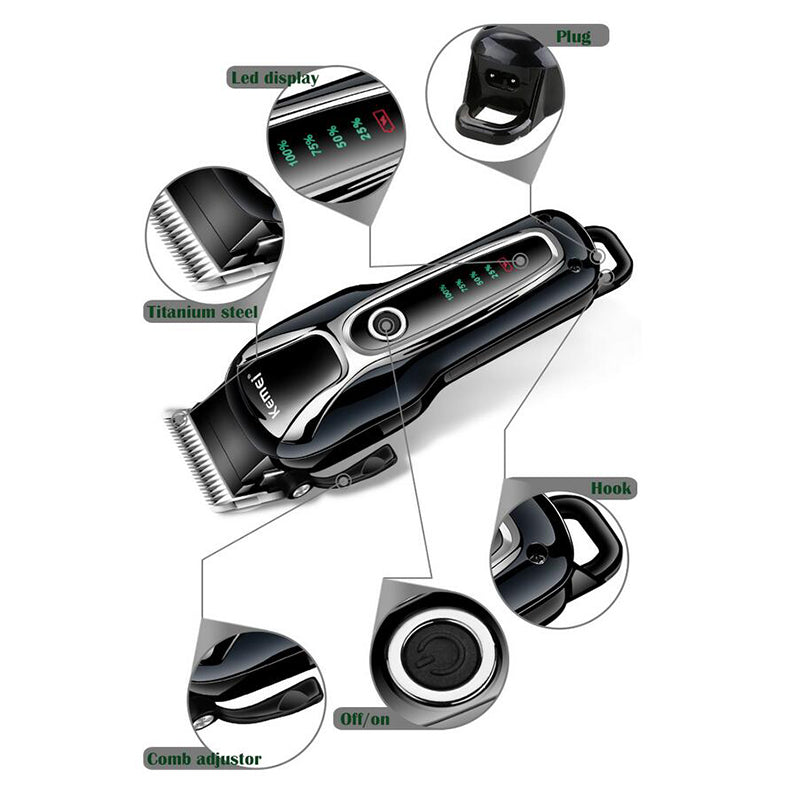 KFX-2240573 Rechargeable Dual-Use Pet and Human Shaver with Smart Blade Technology