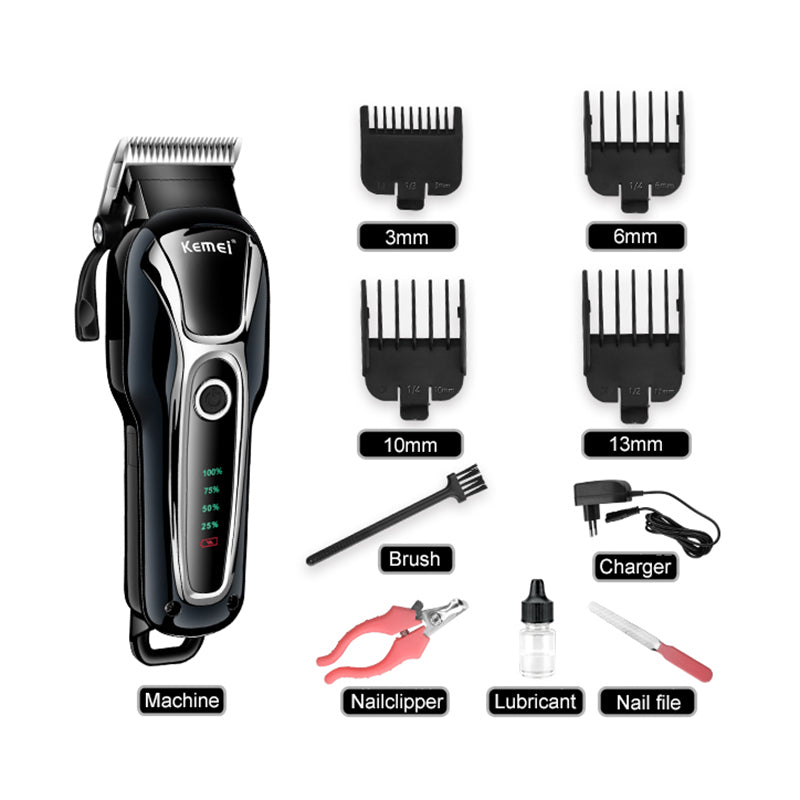KFX-2240573 Rechargeable Dual-Use Pet and Human Shaver with Smart Blade Technology