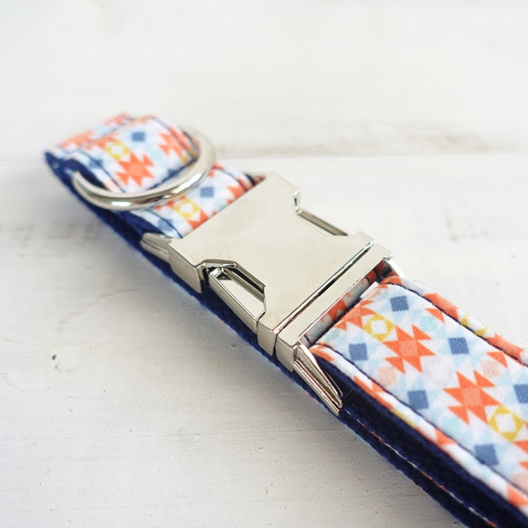 KFX-2240957 Bohemian Style Polyester Dog Collar - Adjustable Fit and Unique Design