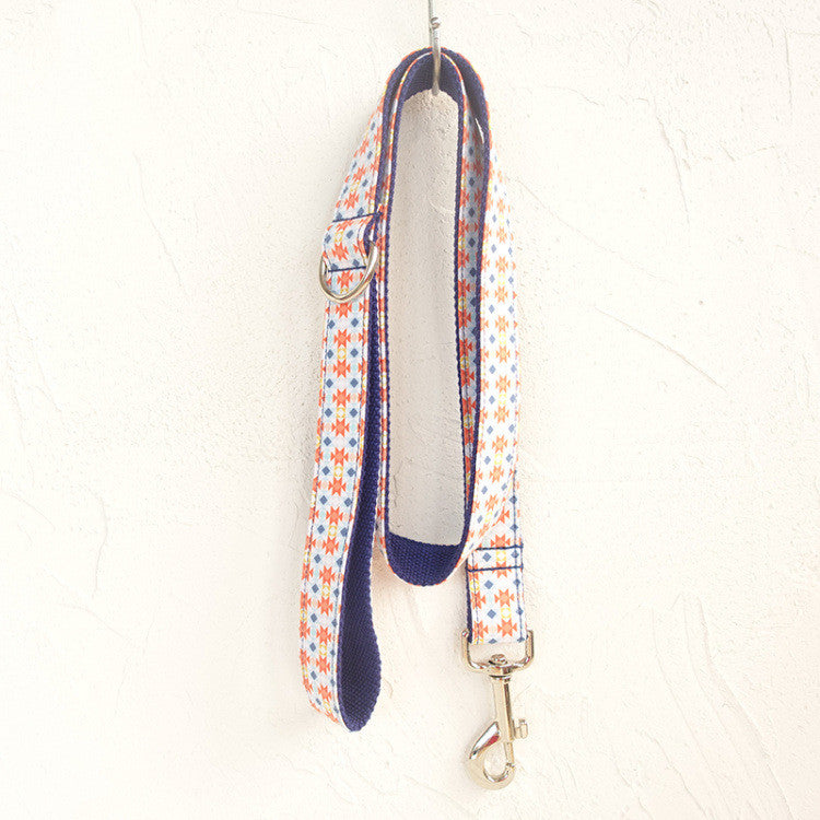 KFX-2240957 Bohemian Style Polyester Dog Collar - Adjustable Fit and Unique Design