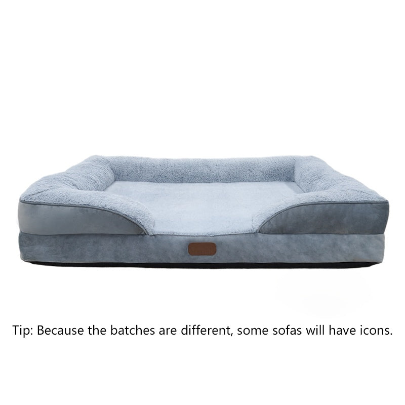KFX-2243389 Waterproof Sofa Bed for Medium to Large Dogs and Cats - Comfortable Pet Nest with Soft Blanket