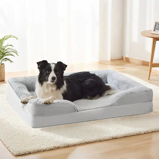 KFX-2243389 Waterproof Sofa Bed for Medium to Large Dogs and Cats - Comfortable Pet Nest with Soft Blanket