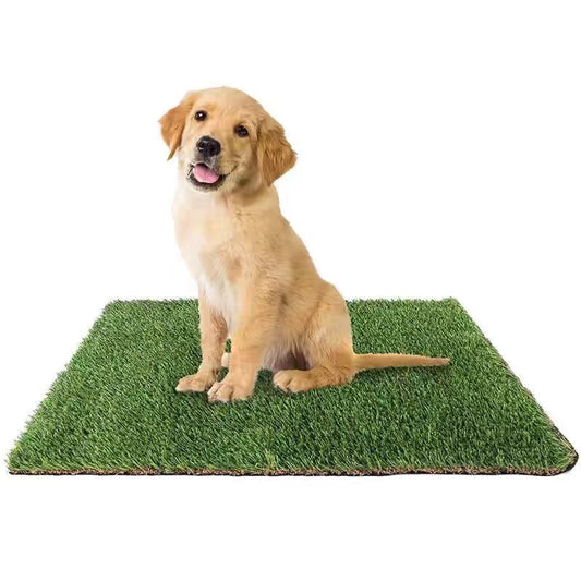 KFX-2246589 Artificial Pet Grass Mat for Dogs and Cats, Indoor and Outdoor Use, Green, Various Sizes Available