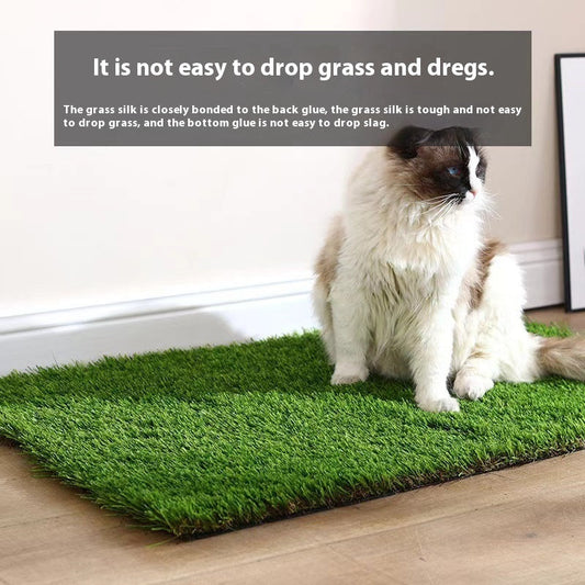 KFX-2246589 Artificial Pet Grass Mat for Dogs and Cats, Indoor and Outdoor Use, Green, Various Sizes Available