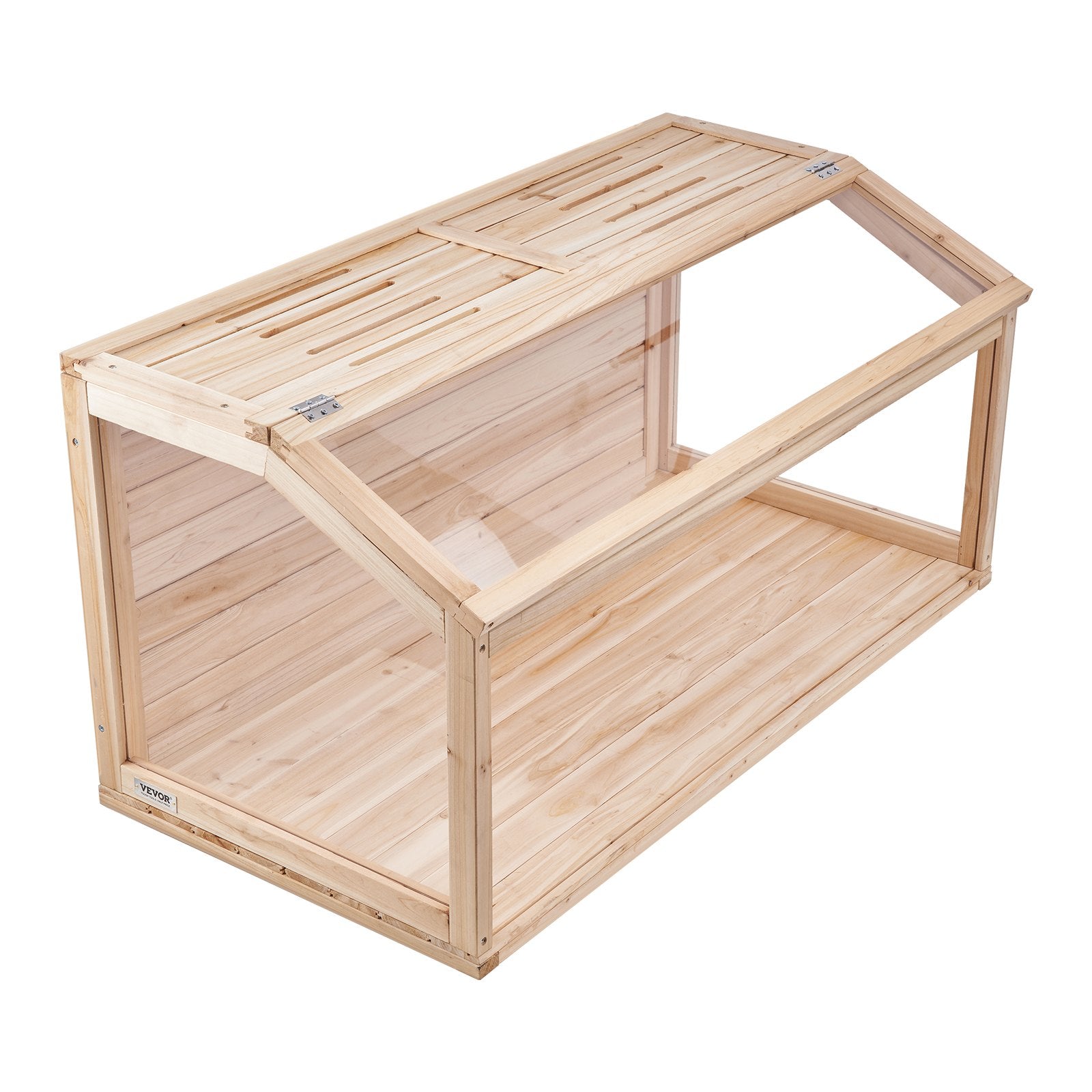 KFX-2248381 Wooden Hamster Cage Habitat with Clear Acrylic Panels for Small Animals