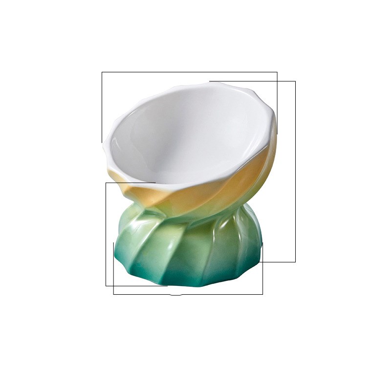 KFX-2250685 Ceramic Non-Slip Pet Bowl for Cats and Small Dogs, 145ml Capacity
