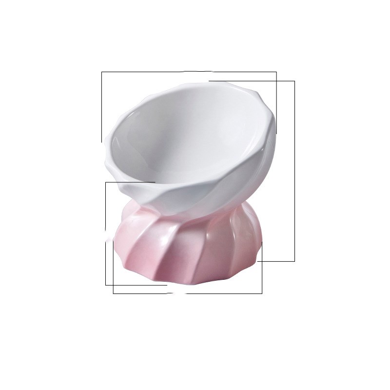KFX-2250685 Ceramic Non-Slip Pet Bowl for Cats and Small Dogs, 145ml Capacity