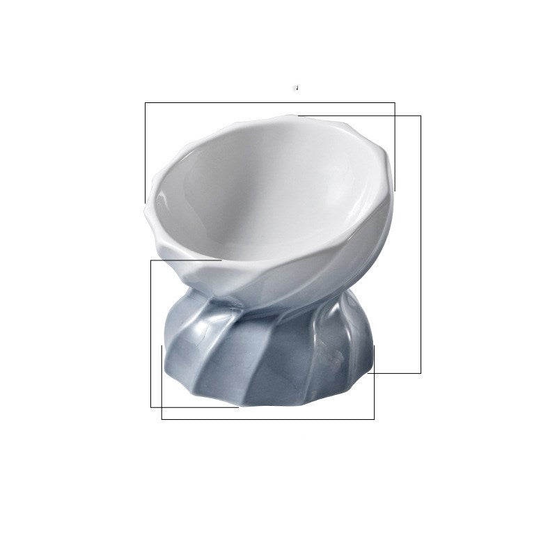 KFX-2250685 Ceramic Non-Slip Pet Bowl for Cats and Small Dogs, 145ml Capacity