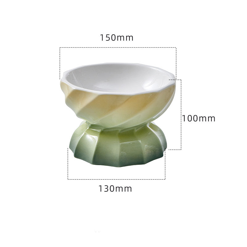 KFX-2250685 Ceramic Non-Slip Pet Bowl for Cats and Small Dogs, 145ml Capacity