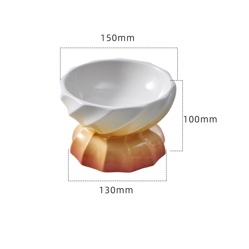 KFX-2250685 Ceramic Non-Slip Pet Bowl for Cats and Small Dogs, 145ml Capacity
