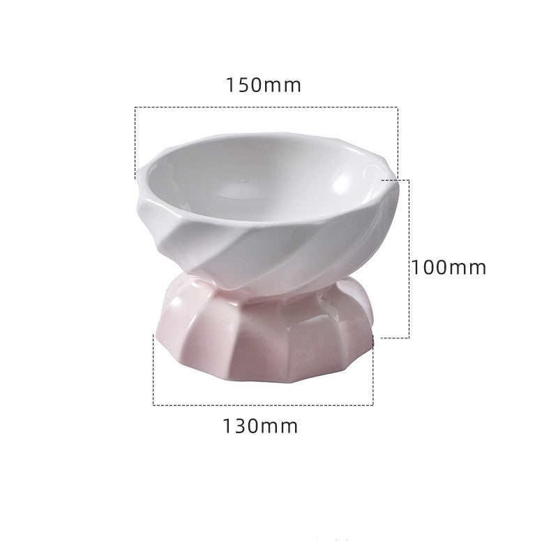 KFX-2250685 Ceramic Non-Slip Pet Bowl for Cats and Small Dogs, 145ml Capacity