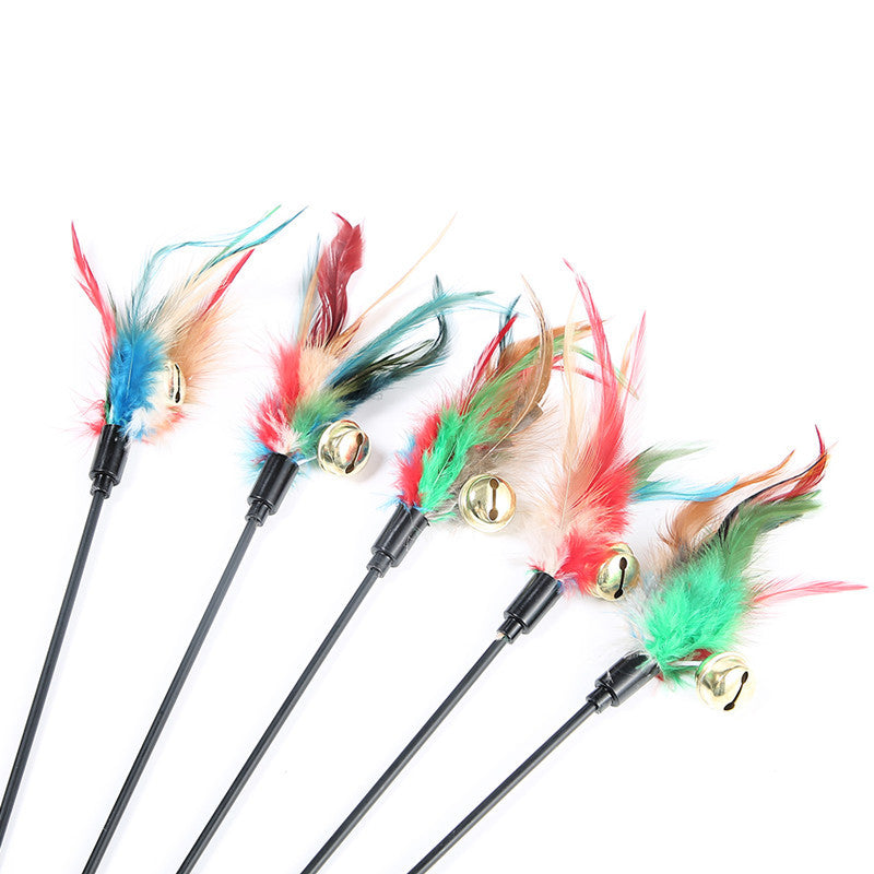 KFX-2251325 Colorful 65CM Cat Play Stick Toy for Biting and Interactive Fun