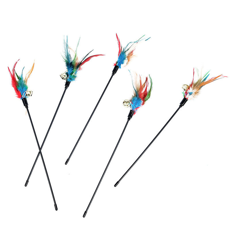KFX-2251325 Colorful 65CM Cat Play Stick Toy for Biting and Interactive Fun
