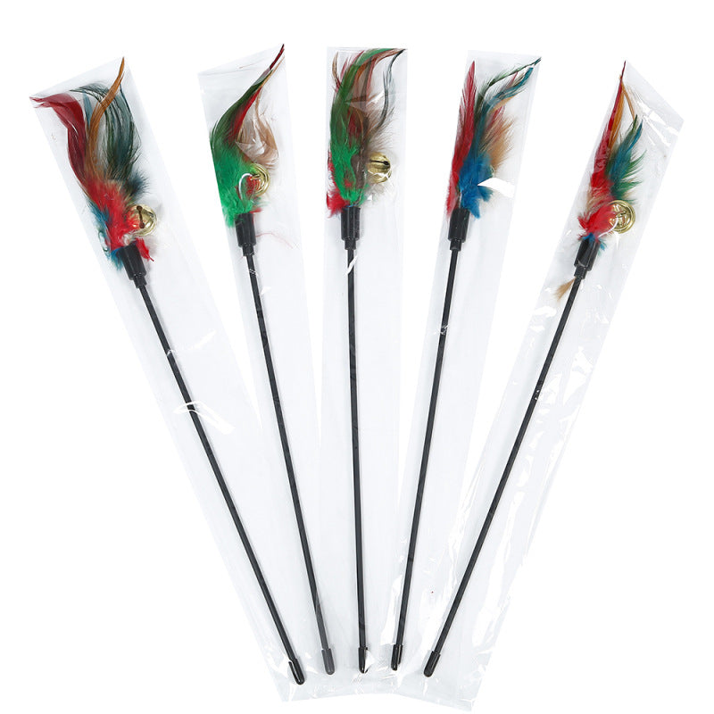 KFX-2251325 Colorful 65CM Cat Play Stick Toy for Biting and Interactive Fun