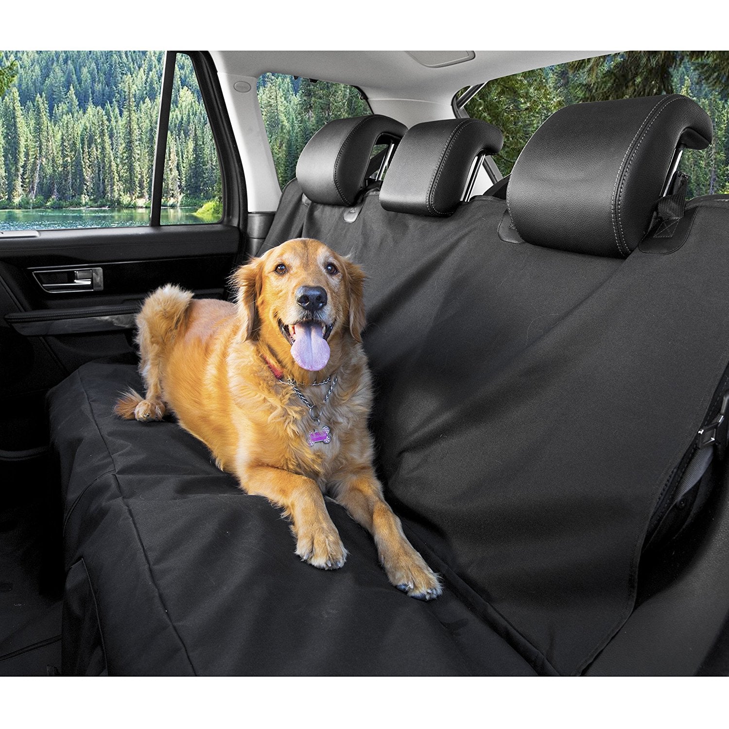 KFX-2252349 Durable Waterproof Oxford Cloth Car Mat for Pet Safety and Outdoor Use 137x147cm