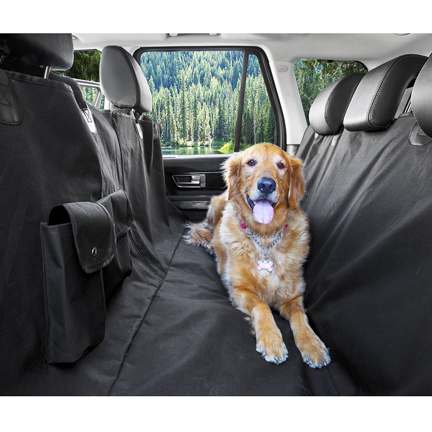 KFX-2252349 Durable Waterproof Oxford Cloth Car Mat for Pet Safety and Outdoor Use 137x147cm