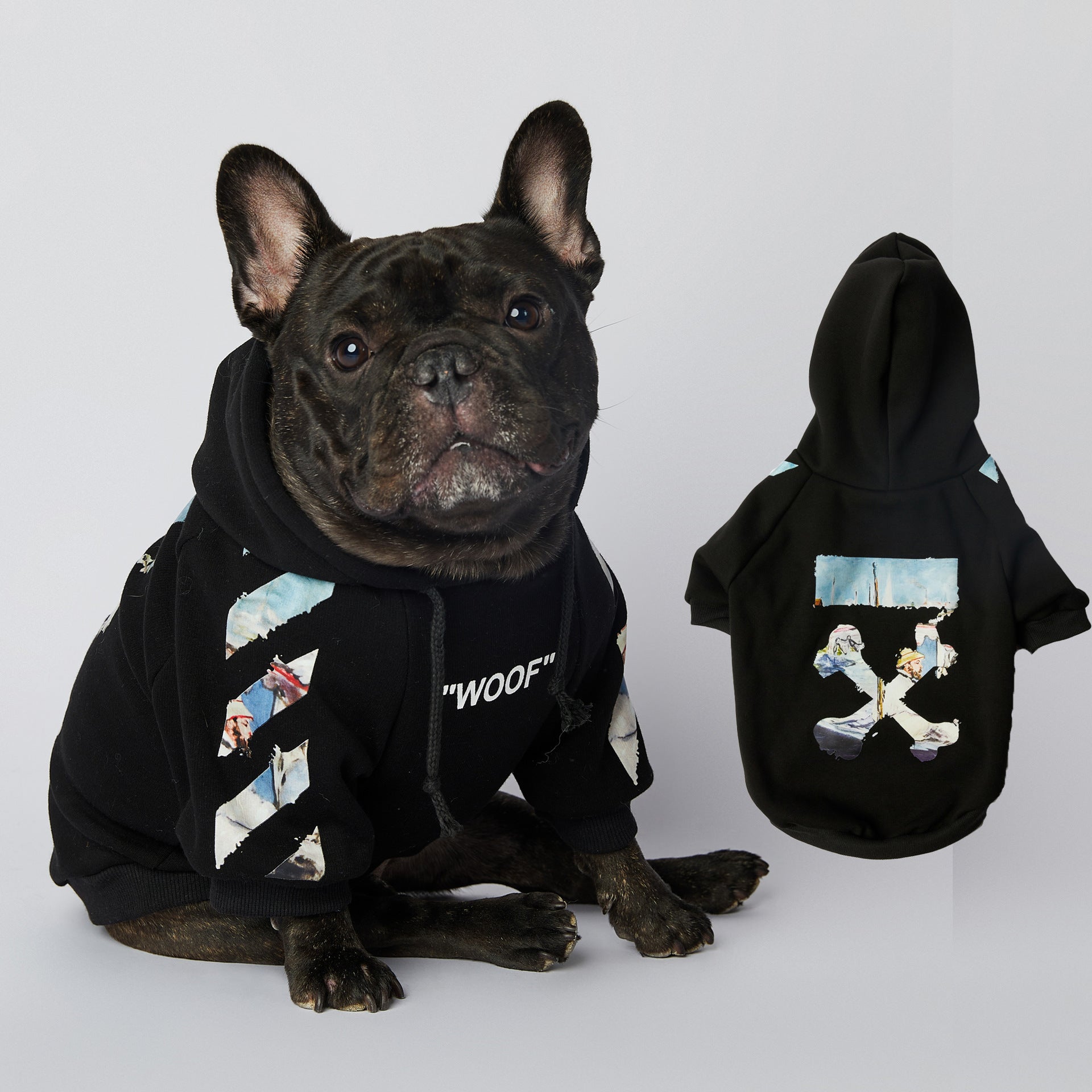 KFX-2255549 Schnauzer Pet Clothes in Oil Painting Design – Available Sizes M to 4XL