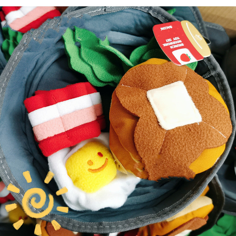 KFX-2257085 Breakfast Pot Pet Vocal Toys for Interactive Play and Food Hiding
