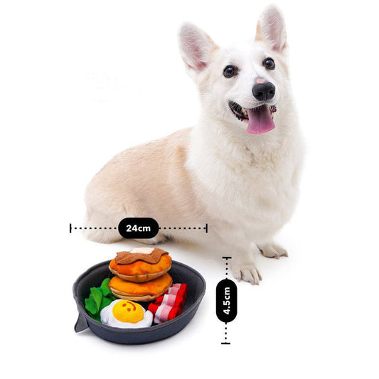 KFX-2257085 Breakfast Pot Pet Vocal Toys for Interactive Play and Food Hiding