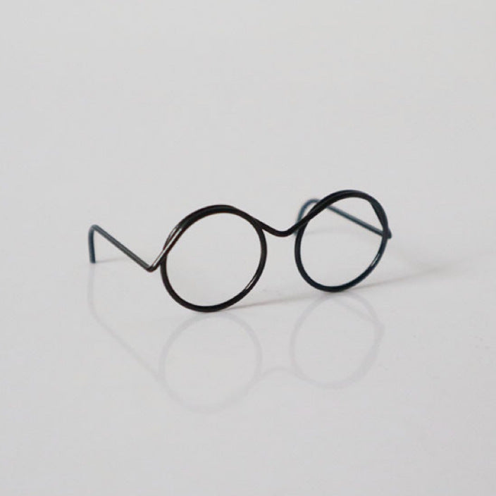 KFX-2257853 Mini Glasses Frame DIY Ornament Accessories - Metal Eyes Design, Available in Various Colors and Patterns