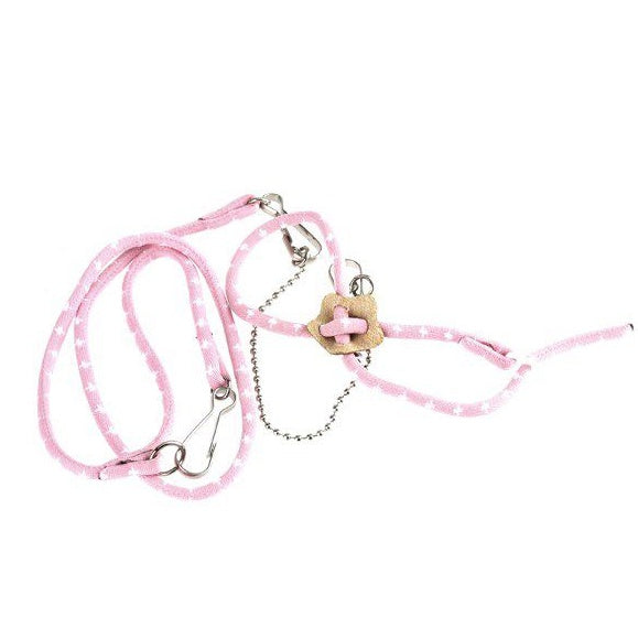 KFX-2260029 Adjustable Nylon Training Traction Rope for Hamsters with Soft Comfort and Bell