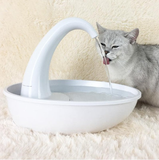 KFX-2262077 Automatic Cat Water Fountain Dispenser with Silent Pump and Easy-Clean Design, 2.36L Capacity
