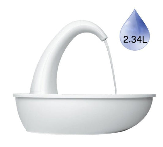 KFX-2262077 Automatic Cat Water Fountain Dispenser with Silent Pump and Easy-Clean Design, 2.36L Capacity