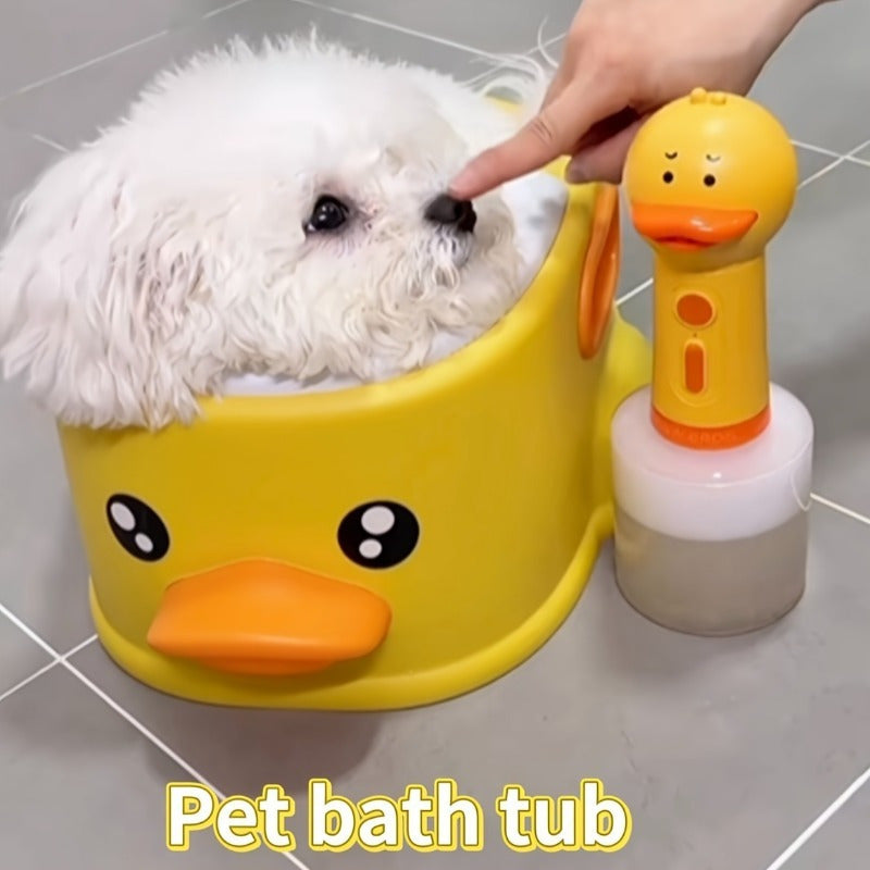 KFX-2263485 Duck-Shaped PVC Bathtub for Easy Pet Bathing – No Electricity Required, Sustainable & Space-Saving Design