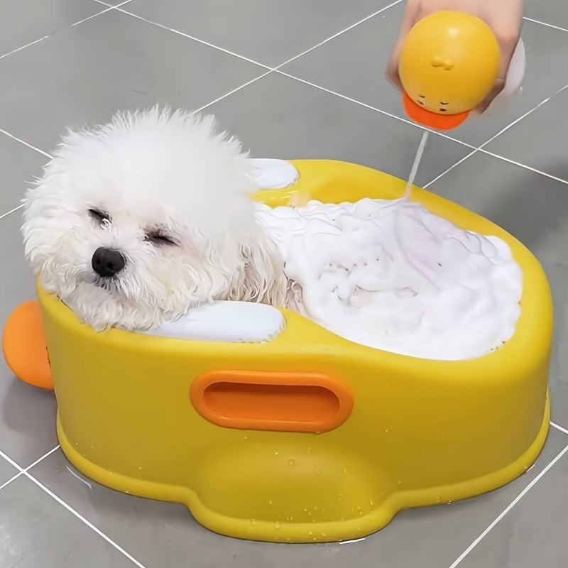 KFX-2263485 Duck-Shaped PVC Bathtub for Easy Pet Bathing – No Electricity Required, Sustainable & Space-Saving Design