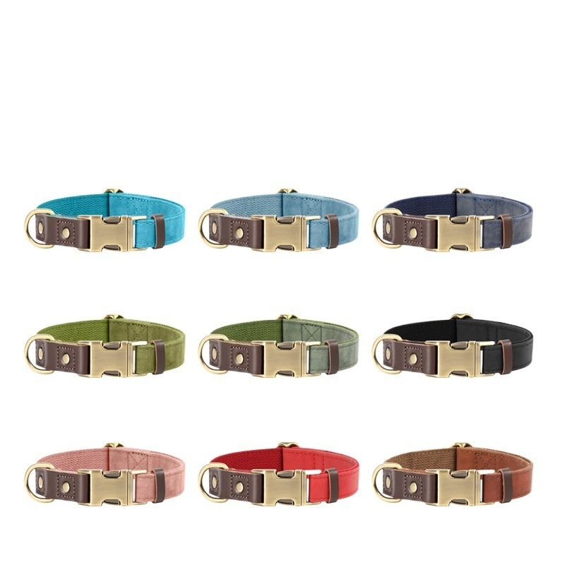 KFX-2263997 Medium Dog Collar for Walking - Silk Flower Material in Various Colors