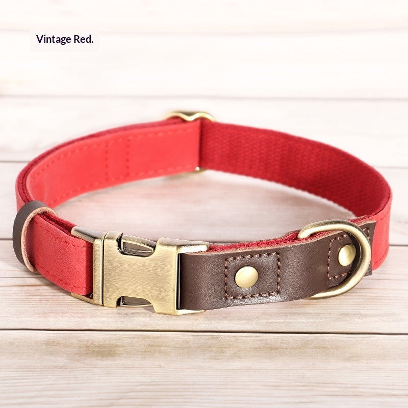 KFX-2263997 Medium Dog Collar for Walking - Silk Flower Material in Various Colors