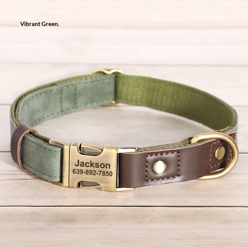 KFX-2263997 Medium Dog Collar for Walking - Silk Flower Material in Various Colors
