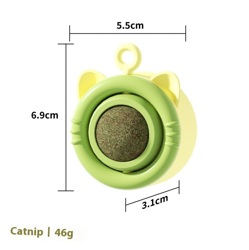 KFX-2264637 Cat Molar Mint Self-Hi Toy - Durable Pet Snack Chew Toy for Dental Health