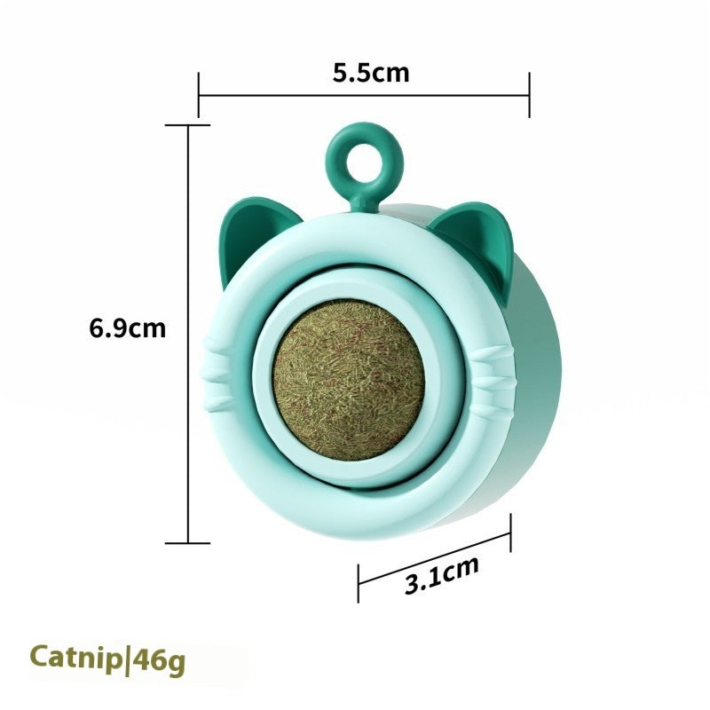 KFX-2264637 Cat Molar Mint Self-Hi Toy - Durable Pet Snack Chew Toy for Dental Health