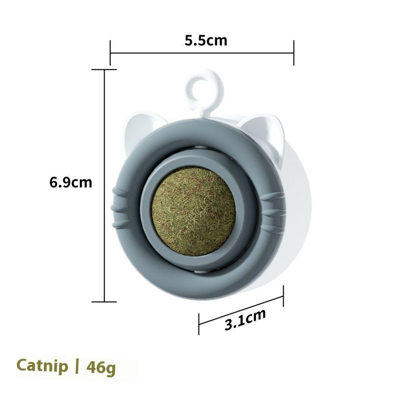 KFX-2264637 Cat Molar Mint Self-Hi Toy - Durable Pet Snack Chew Toy for Dental Health
