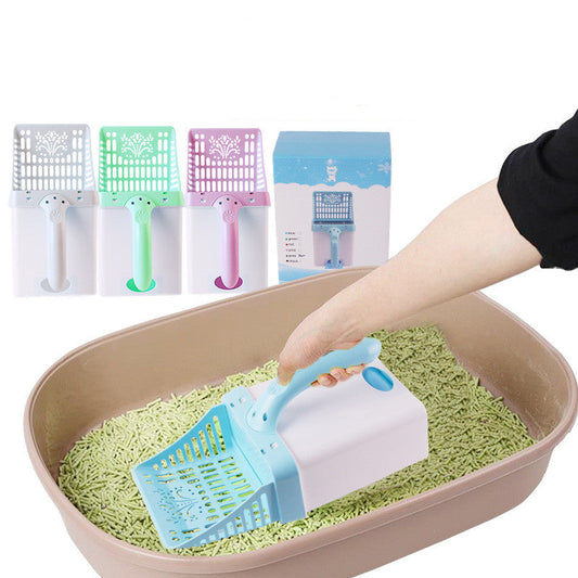 KFX-2267581 Integrated Cat Litter Scoop Set in Various Colors – Durable ABS & PP Resin, Ideal for Litter and Food