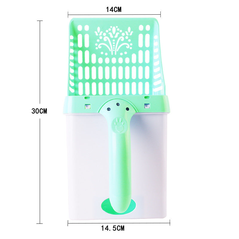 KFX-2267581 Integrated Cat Litter Scoop Set in Various Colors – Durable ABS & PP Resin, Ideal for Litter and Food