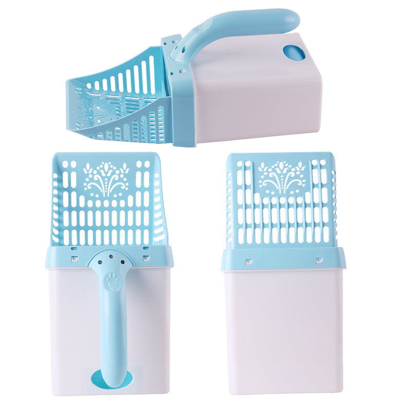 KFX-2267581 Integrated Cat Litter Scoop Set in Various Colors – Durable ABS & PP Resin, Ideal for Litter and Food