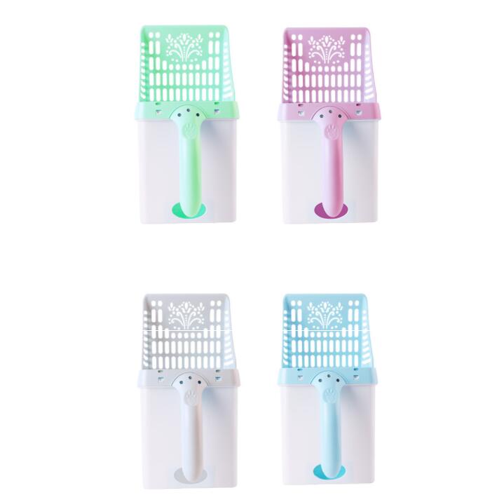 KFX-2267581 Integrated Cat Litter Scoop Set in Various Colors – Durable ABS & PP Resin, Ideal for Litter and Food
