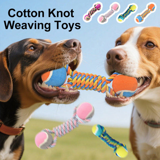 KFX-2270397 Durable Tug-of-War Toy for Dogs - Bite-Resistant Cotton Training Tool