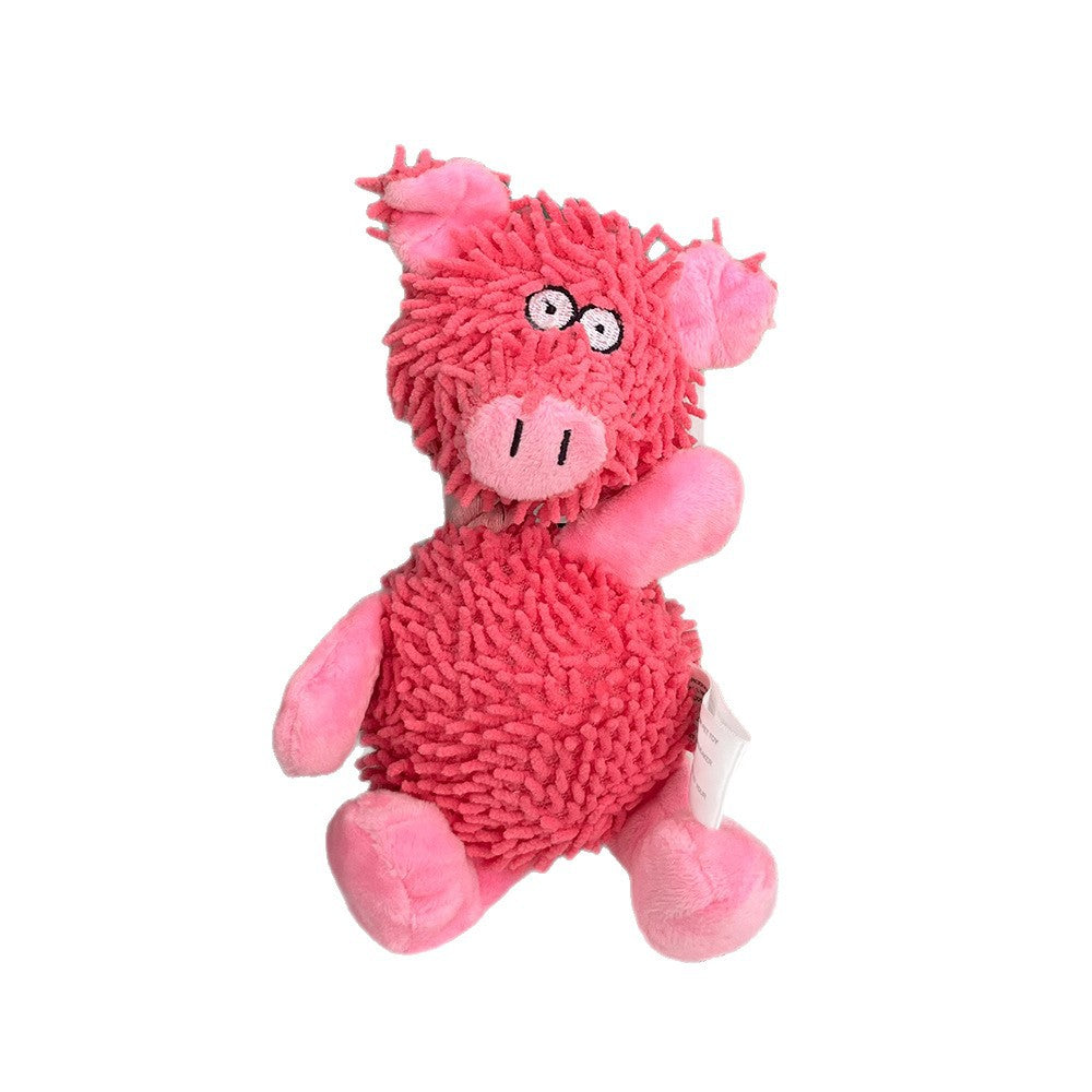 KFX-2271421 Microfiber Standing Duck Plush Toy for Dogs - Bite-Resistant Pet Plaything in Orange, Green, or Pink
