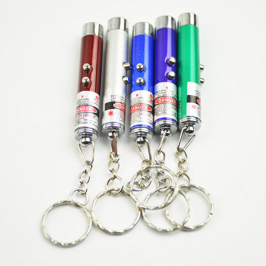 KFX-2272573 Interactive LED Cat Toy - Laser Pen for Playful Cats - Infrared Fun - Aviation Aluminum Alloy - 7cm Length