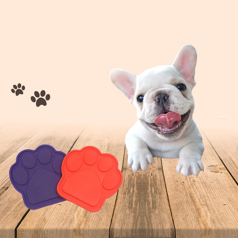KFX-2273597 Silicone Suction Cup Pet Bathing Bowl for Dogs - Paw Pad Distractor