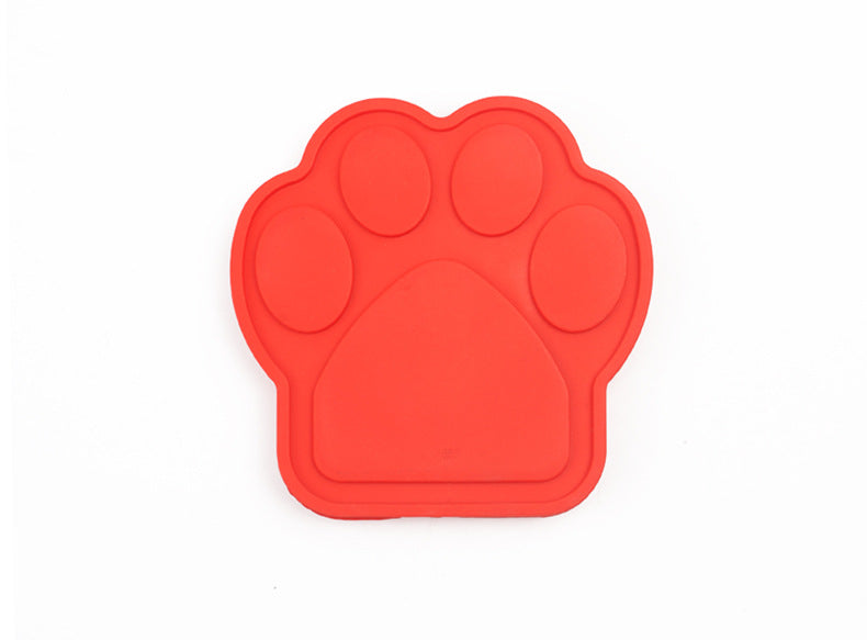 KFX-2273597 Silicone Suction Cup Pet Bathing Bowl for Dogs - Paw Pad Distractor