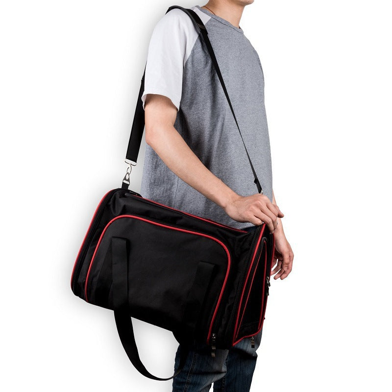 KFX-2273981 Pet Trolley Bag with Mesh Design for Easy Travel - Suitable for Pets up to 7.5 kg