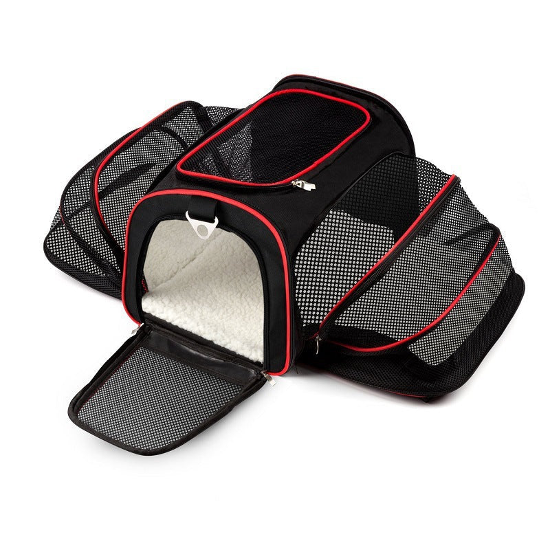 KFX-2273981 Pet Trolley Bag with Mesh Design for Easy Travel - Suitable for Pets up to 7.5 kg
