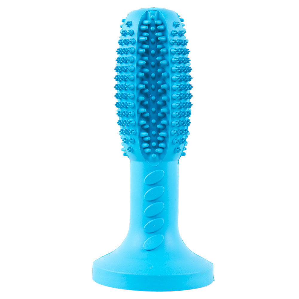 KFX-2278333 Durable Dog Toothbrush and Molar Cleaning Stick with Suction Cup for Tartar Removal and Interactive Play