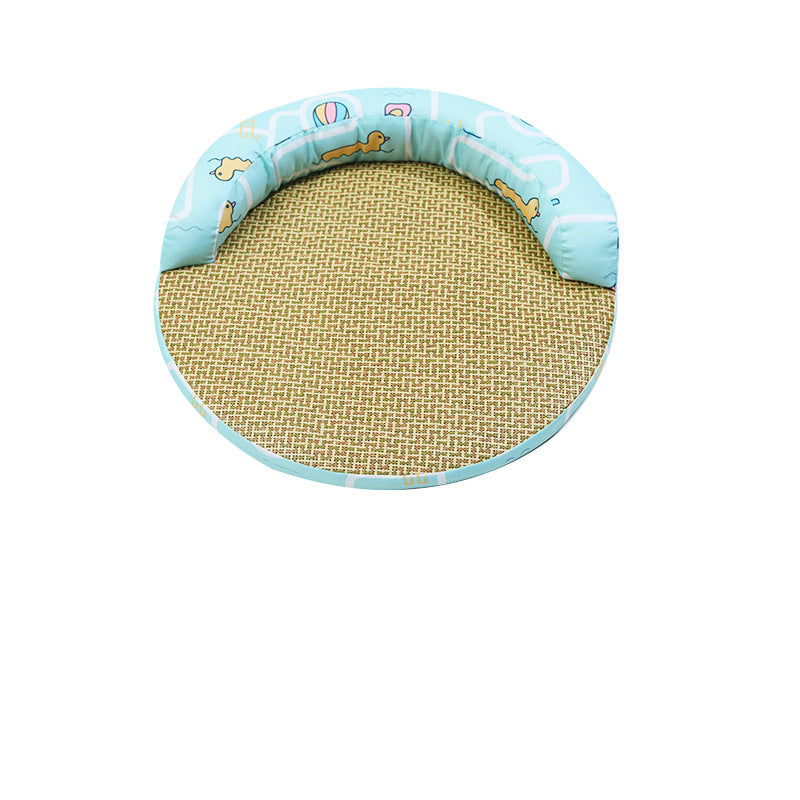 KFX-2281149 Rattan Cat Sofa Pet Bed with Sponge Cushion - Water Park & Camouflage Color Options
