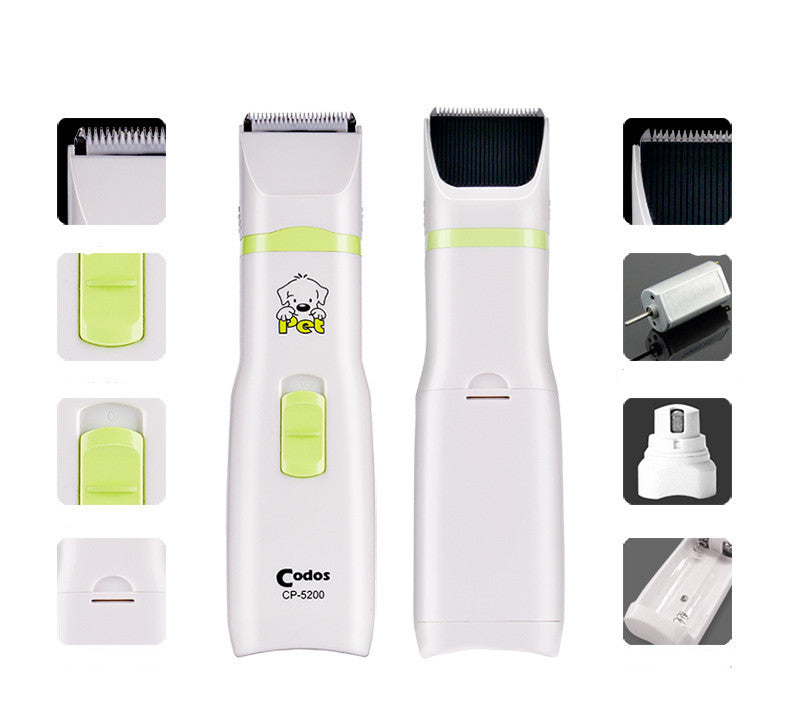 KFX-2281277 Electric Pet Grooming Set - Hair Trimmer & Nail Polisher for Small & Medium Dogs and Cats